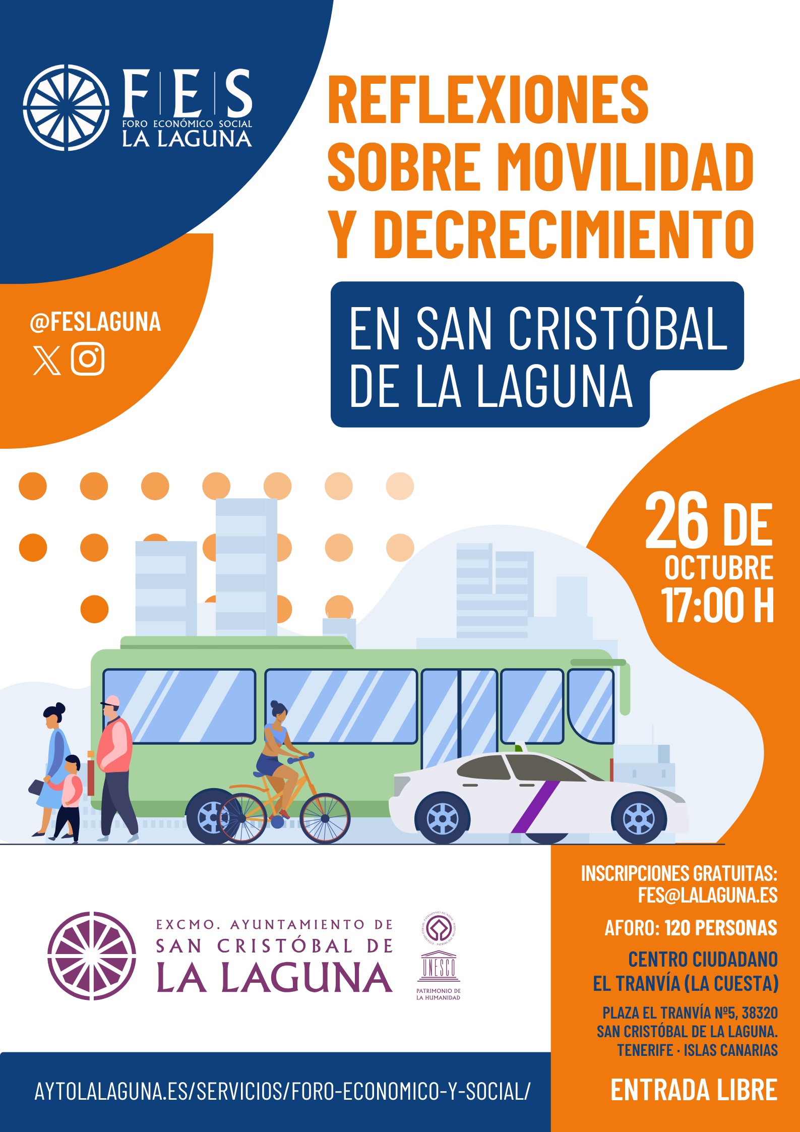 Poster Reflexiones sobre movilidad y decrecimiento 2023