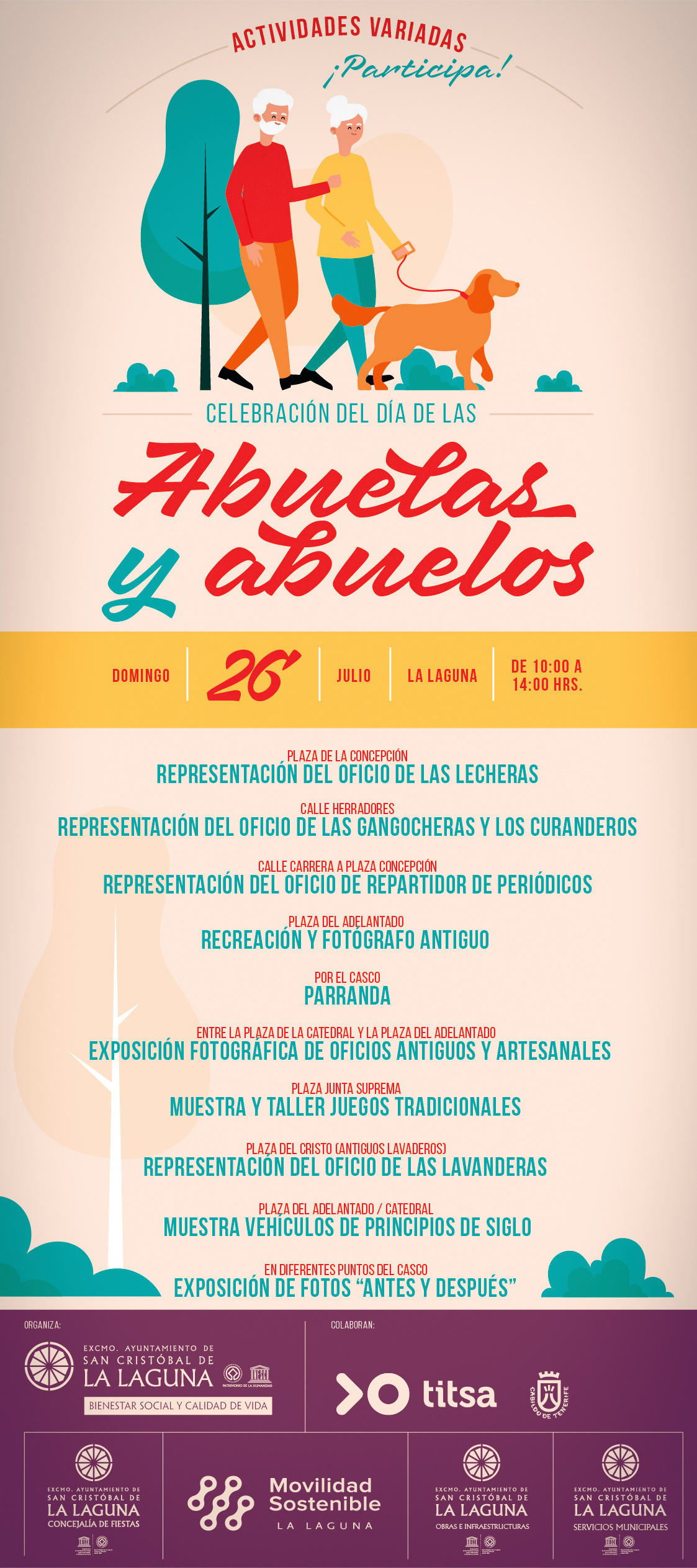 Cartel día abuelas y abuelos