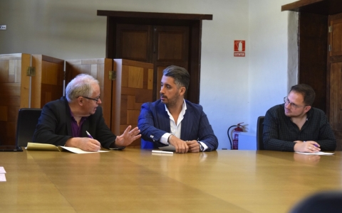 Julián Brito Serrador, Luis Yeray Gutiérrez y Adrián del Castillo
