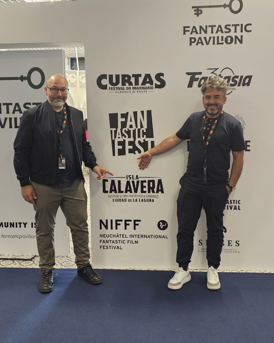 Daniel Fumero y Ramón González Trujillo, directores del Festival Isla Calavera, en Cannes